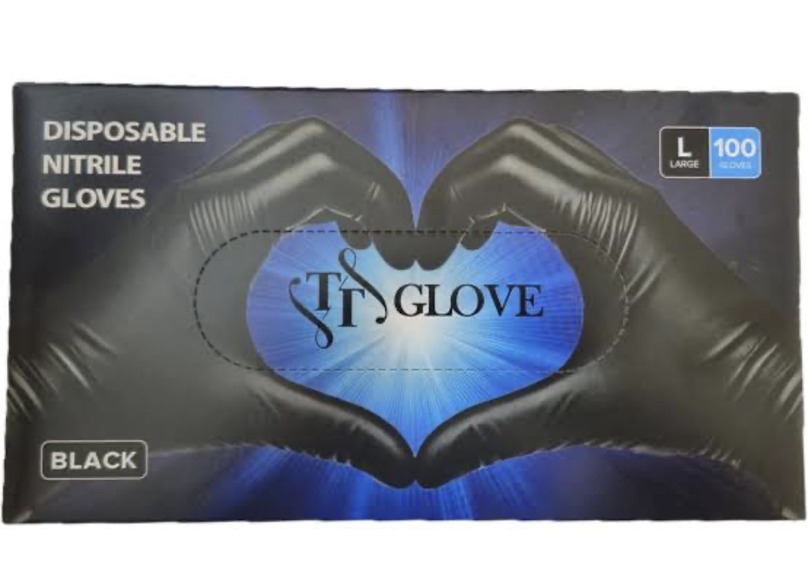 دستکش نیتریل مشکی برند اینتکو(TTglove)
